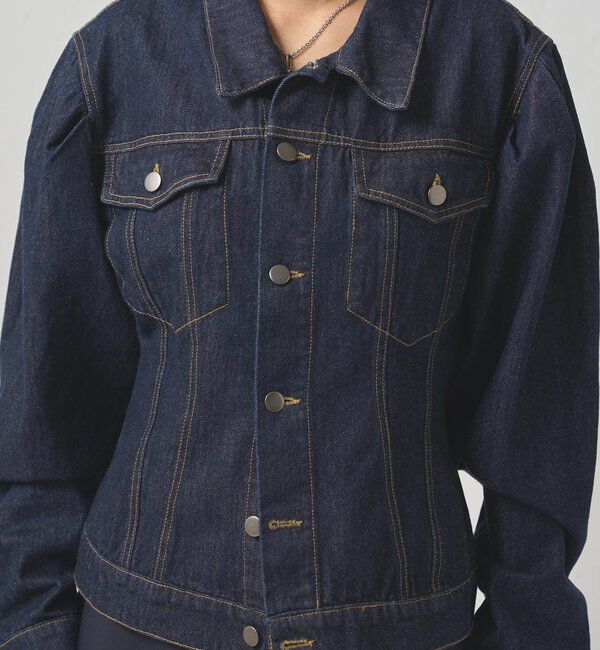 「PUFF SLEEVE DENIM JACKET」|ブルゾン・スタジャン|