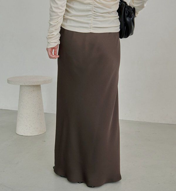  「【新色/ブラウン】バイアススカート」|スカート|