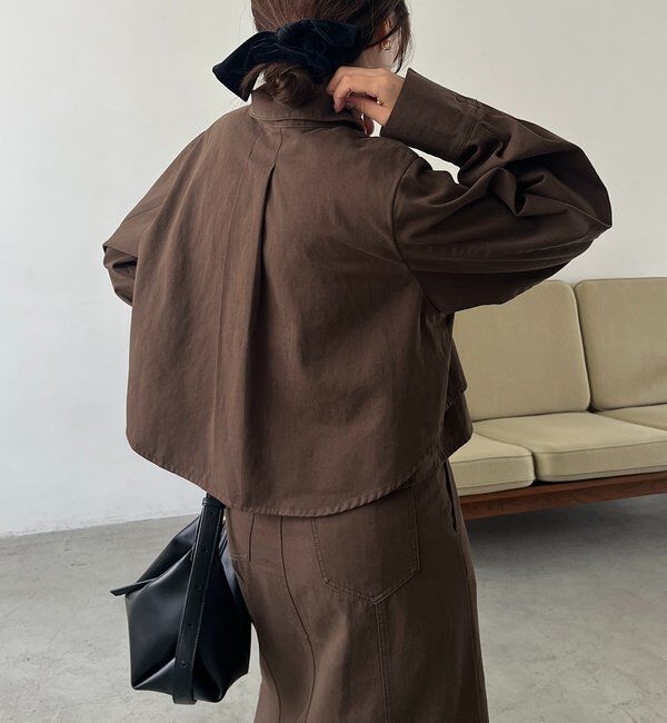  「【セットアップ対応】コットンクロップシャツ」|シャツ・ブラウス|