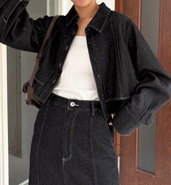  「【セットアップ対応】コットンクロップシャツ」|シャツ・ブラウス|