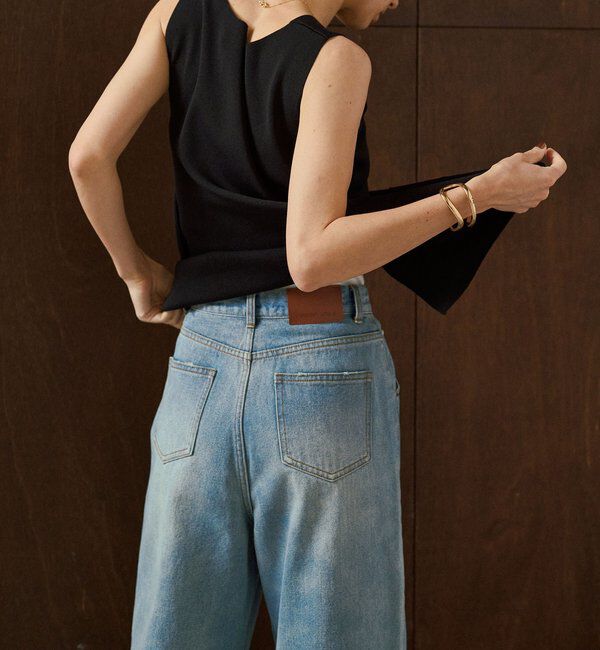  「【3サイズ展開】ストレートルーズデニム」|デニム|