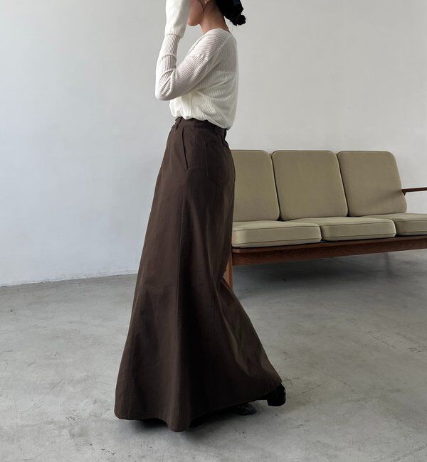  「【セットアップ対応】コットンフレアスカート」|スカート|
