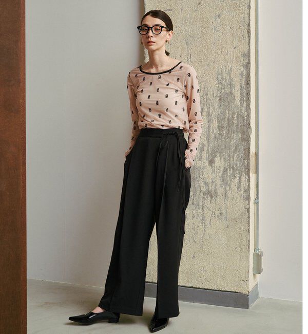  「【前後2WAY】2WAYモノグラムシアーTシャツ」|Tシャツ・カットソー|