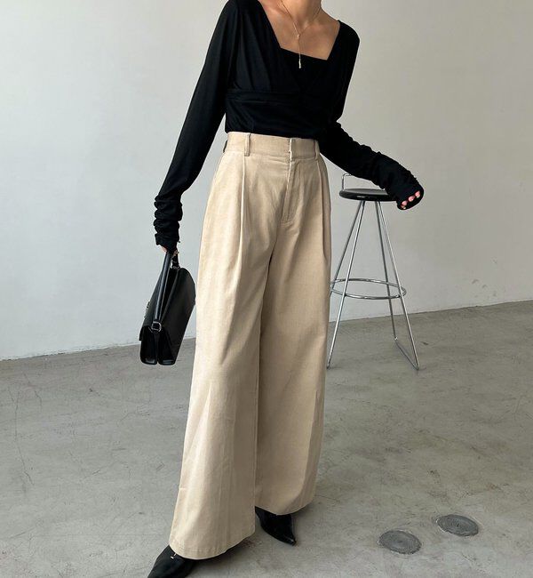  「コーデュロイストレートパンツ」|チノ|