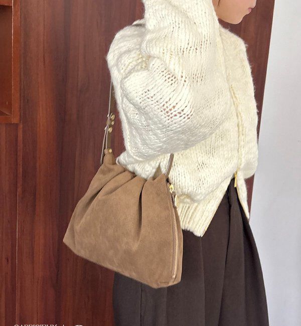  「【LE'MAGE&times;gemeilコラボ】スエードワンハンドルバッグ」|トートバッグ|