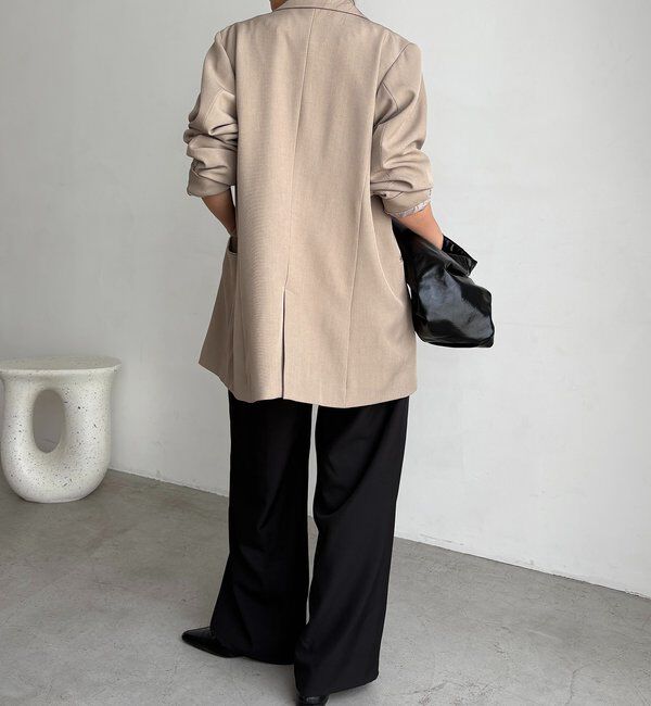  「【全骨格細見え◎】Wテーラージャケット」|テーラードジャケット|