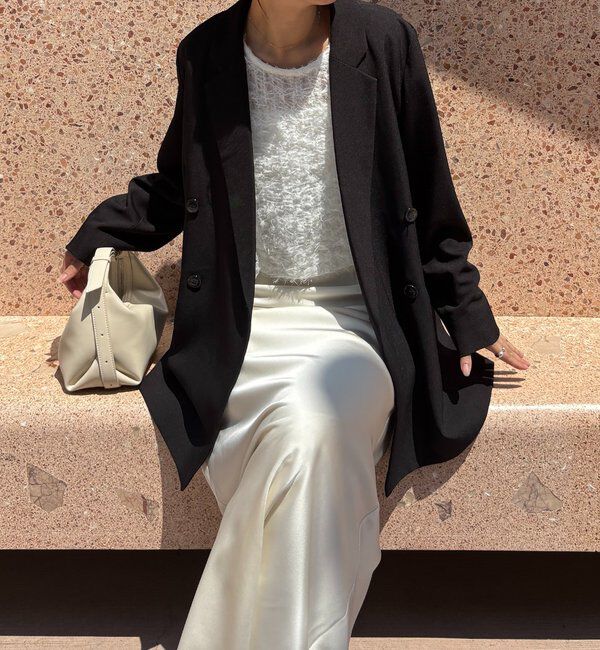  「【全骨格細見え◎】Wテーラージャケット」|テーラードジャケット|