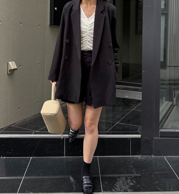  「【全骨格細見え◎】Wテーラージャケット」|テーラードジャケット|