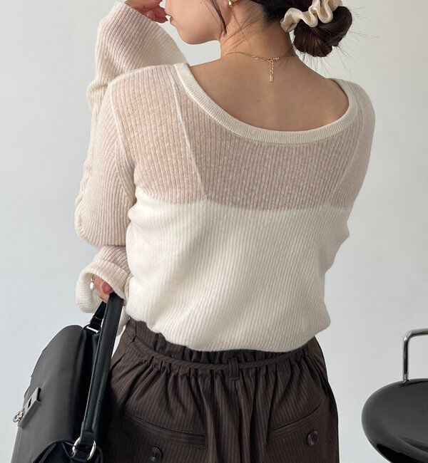  「〈C.L〉カシミアウールフレアスリーブニット」|ニット・セーター|