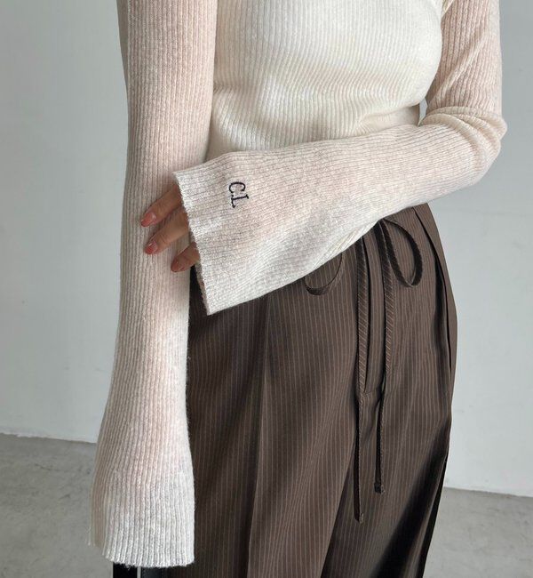  「〈C.L〉カシミアウールフレアスリーブニット」|ニット・セーター|