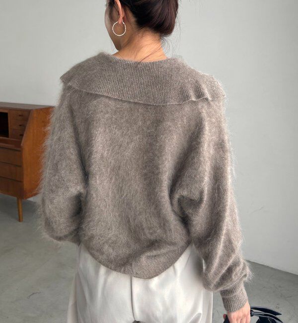  「【上質な着心地】WOOL100ミンクタッチカーディガン」|カーディガン|