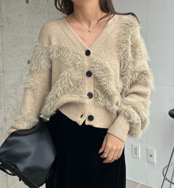  「WAVEフェザーカーディガン」|カーディガン|