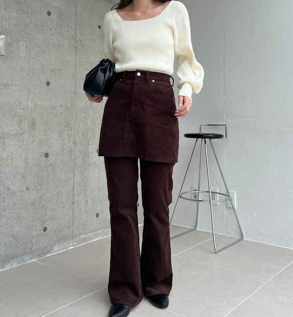  「スクエアパフニット」|ニット・セーター|