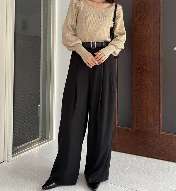  「スクエアパフニット」|ニット・セーター|