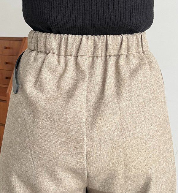  「【低身長サイズあり】アシメベルトSETパンツ」|チノ|