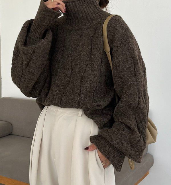  「ケーブルキャンディニット」|ニット・セーター|