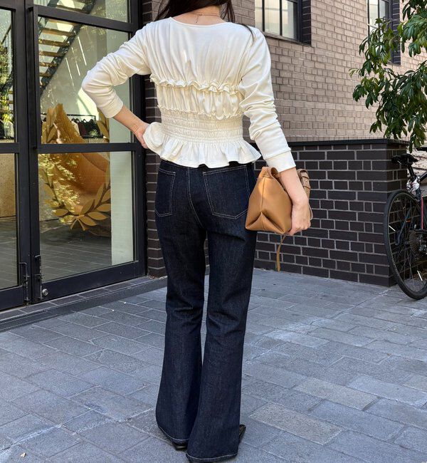  「【体感＋4℃】ベアシャーリング裏起毛トップス」|Tシャツ・カットソー|