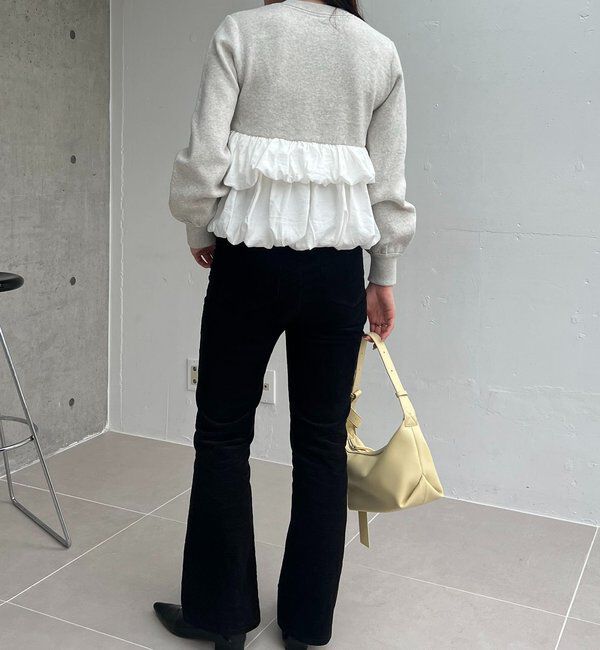  「バルーンティアードプルオーバー」|ニット・セーター|