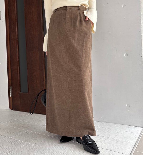  「ピーチタッチIラインスカート」|スカート|