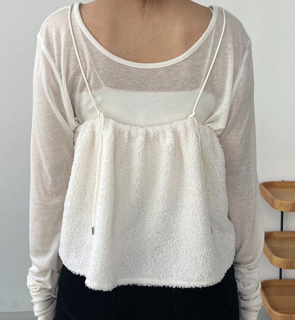  「ボアフレアキャミ」|シャツ・ブラウス|