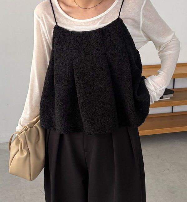  「ボアフレアキャミ」|シャツ・ブラウス|