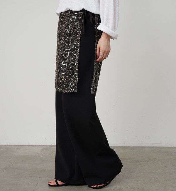  「ダブルクロスワイドパンツ」|チノ|