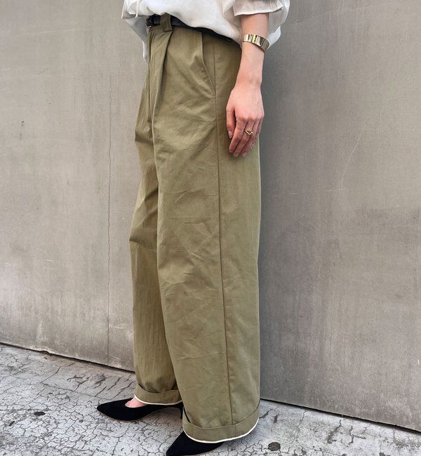  「《旬のコーデに》ミリタリーパンツ」|チノ|