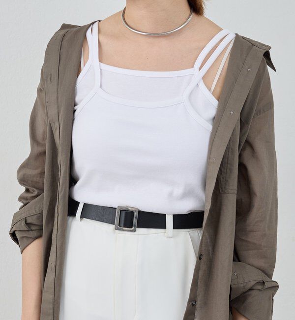  「ダブルストラップキャミソール」|キャミソール|