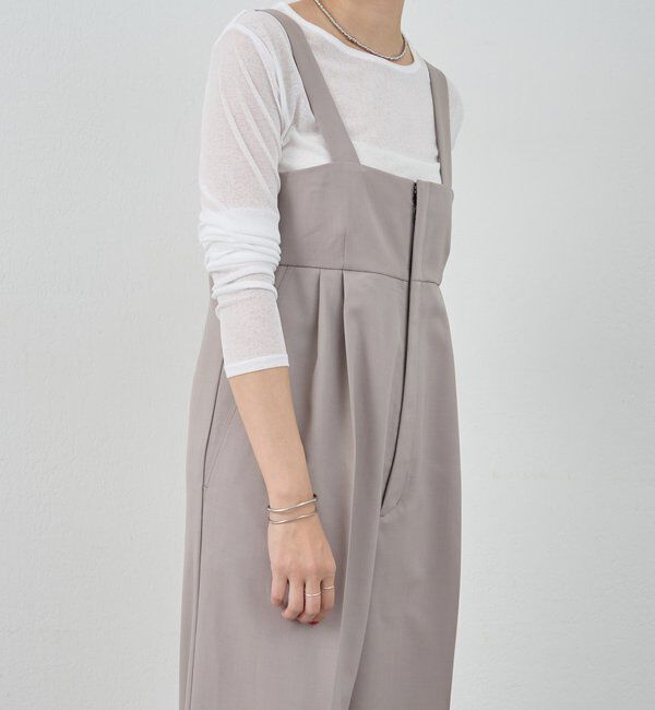  「ハイウエストサロペット」|オールインワン|