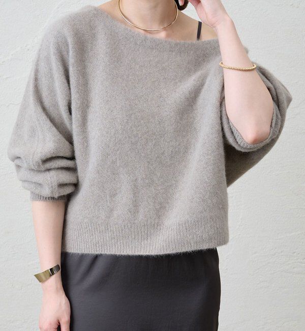  「ファーウールオフショルニット」|ニット・セーター|