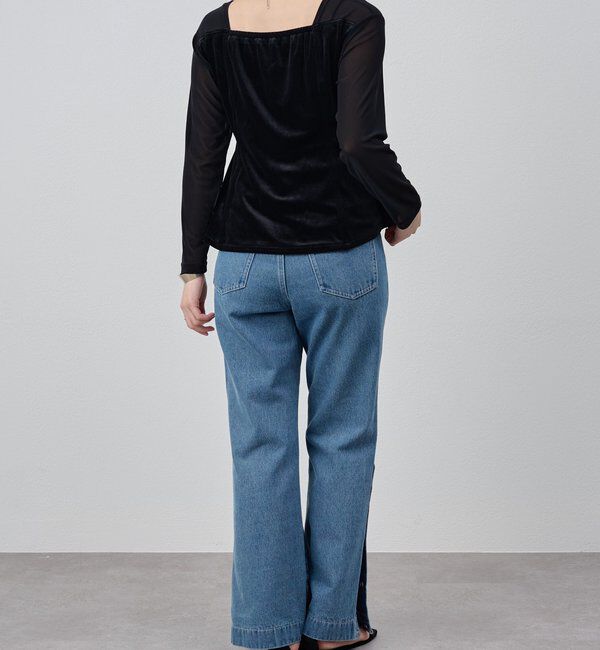 「サイドボタンデニム」|デニム|