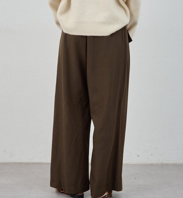  「ダブルタックワイドパンツ」|チノ|