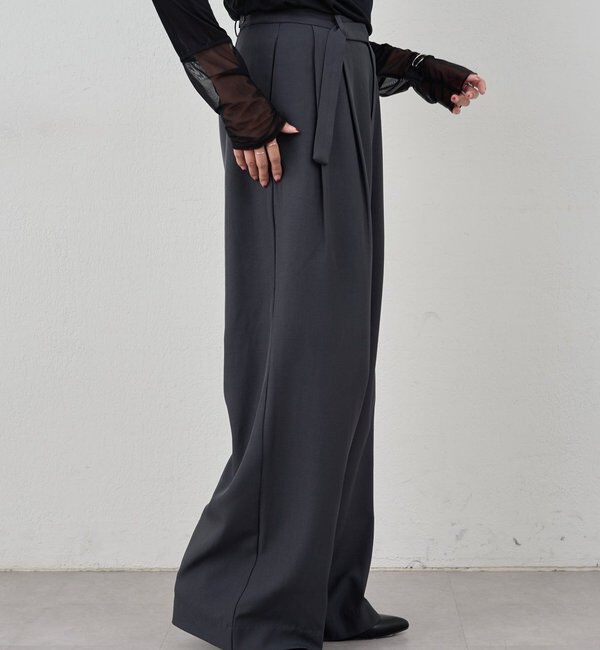  「ダブルタックワイドパンツ」|チノ|