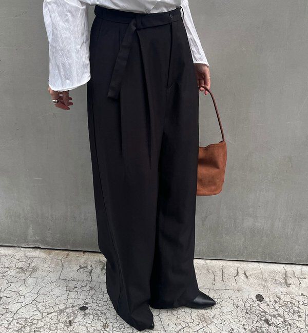  「ダブルタックワイドパンツ」|チノ|