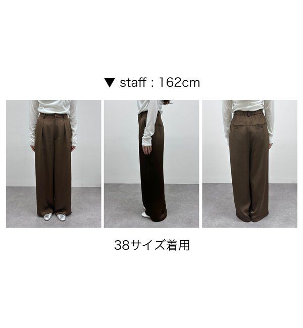  「サテンワイドパンツ」|チノ|