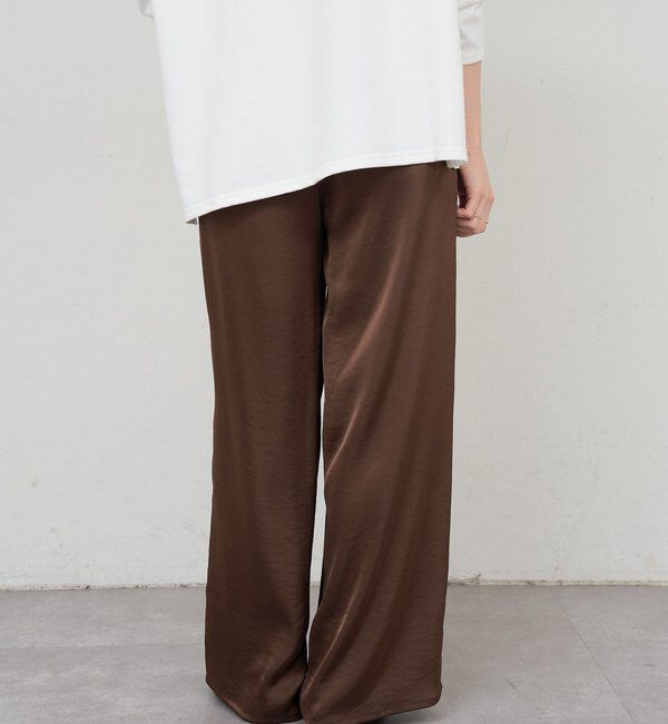  「サテンワイドパンツ」|チノ|
