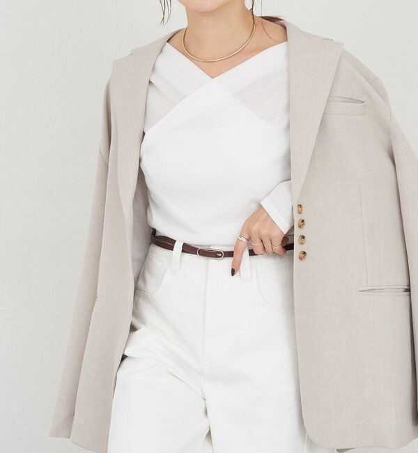  「カシュクールカットソー」|Tシャツ・カットソー|