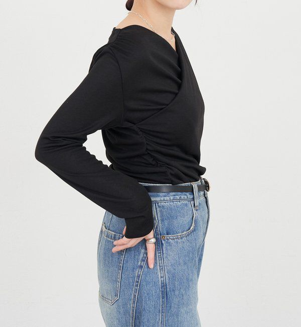  「カシュクールカットソー」|Tシャツ・カットソー|