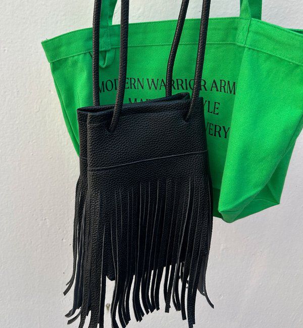  「フリンジバッグ」|トートバッグ|ブラック