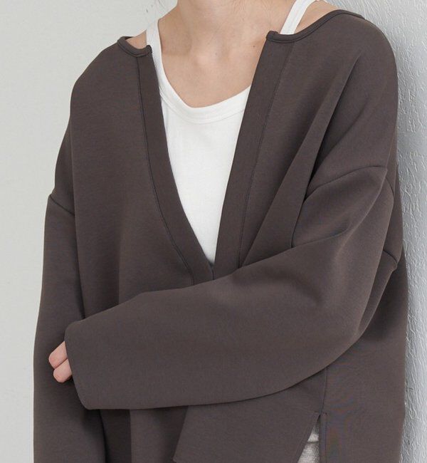  「【インフルエンサー＠tsuru00コラボ】スキッパーポンチプルオーバー」|ニット・セーター|