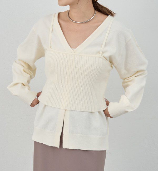  「ビスチェセットカーディガン」|カーディガン|