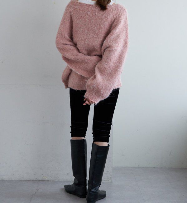  「【4色展開】【着映えニット】シャギーＶネックプルオーバー」|ニット・セーター|