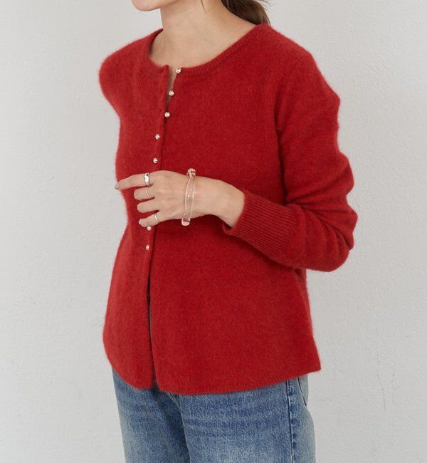  「ラクーンペプラムカーディガン」|カーディガン|