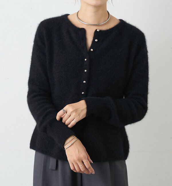  「ラクーンペプラムカーディガン」|カーディガン|