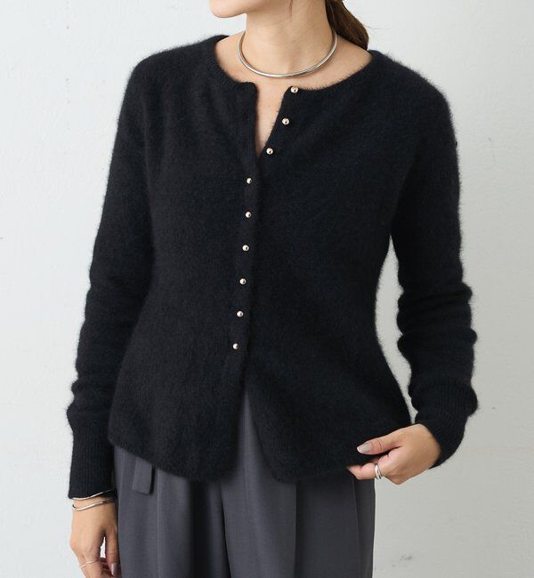 「ラクーンペプラムカーディガン」|カーディガン|