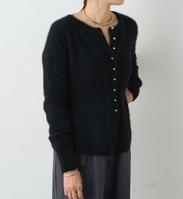  「ラクーンペプラムカーディガン」|カーディガン|