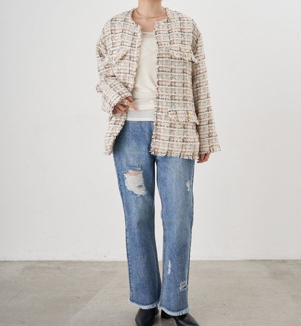  「【26SS予約】クラッシュデニム」|デニム|