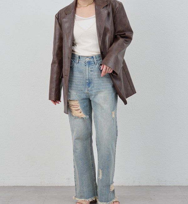  「【26SS予約】クラッシュデニム」|デニム|