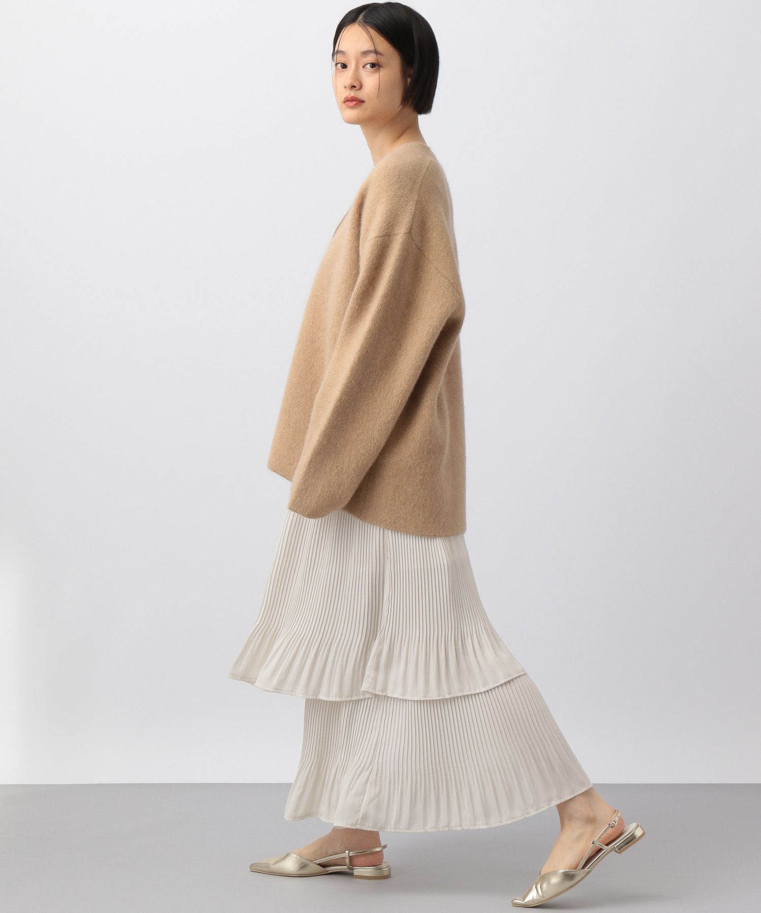 A part by 「ホソプリーツティアードスカート」|スカート|