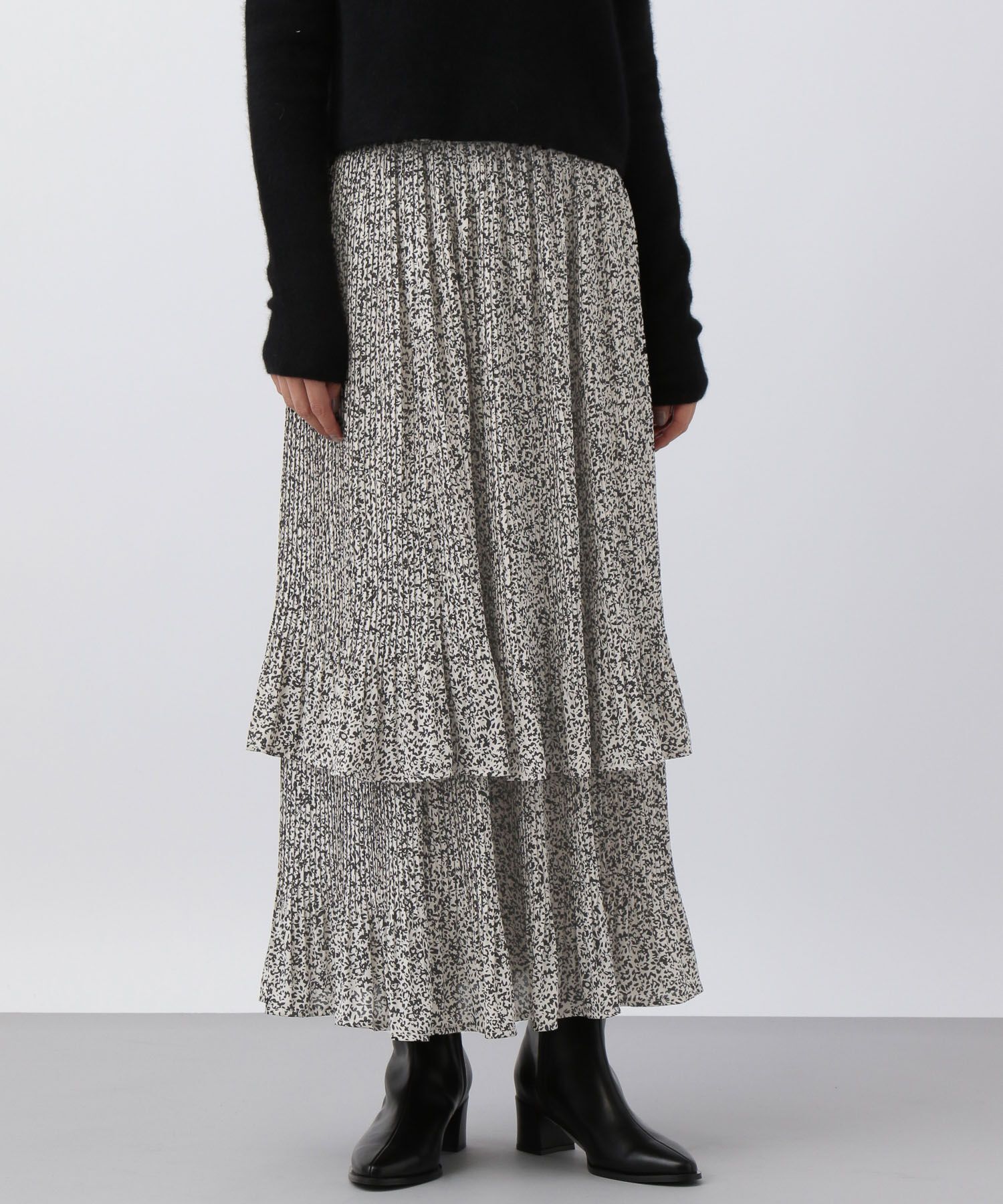 A part by 「ホソプリーツティアードスカート」|スカート|